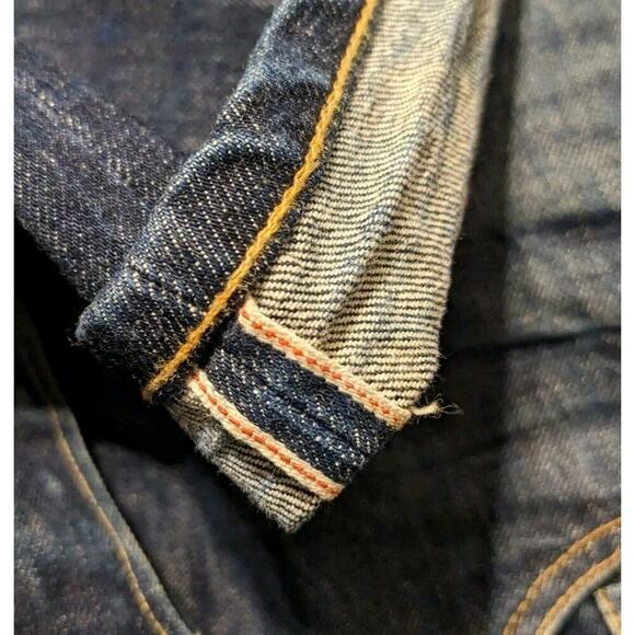 Noble Jeans Men's 32 Blue Selvedge Made in USA Button Fly - Picture 7 of 14